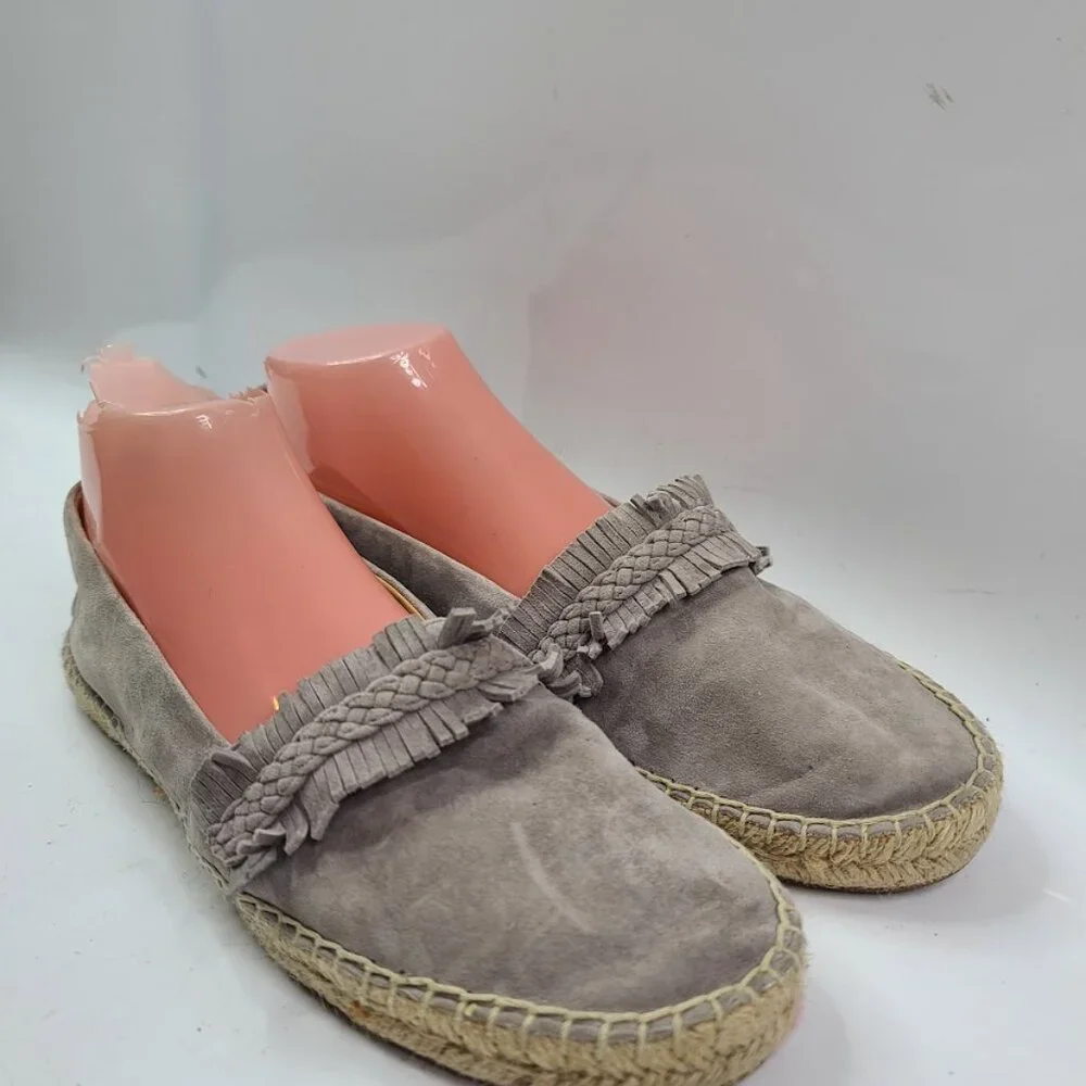 Splendid‎ Women's Gray Jaime Suede Almond Toe Espadrilles Flats Size 10